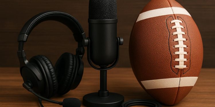 Matthew Ryan broadcasts high school football game through audio-only commentary setup