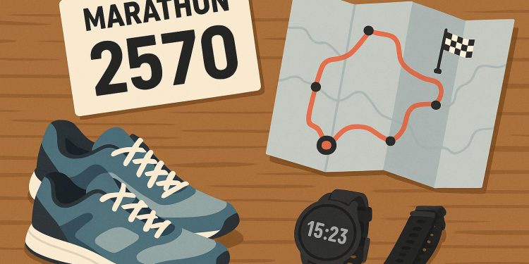 Running track with race markers, emphasizing strategies for selecting fast-paced racing events