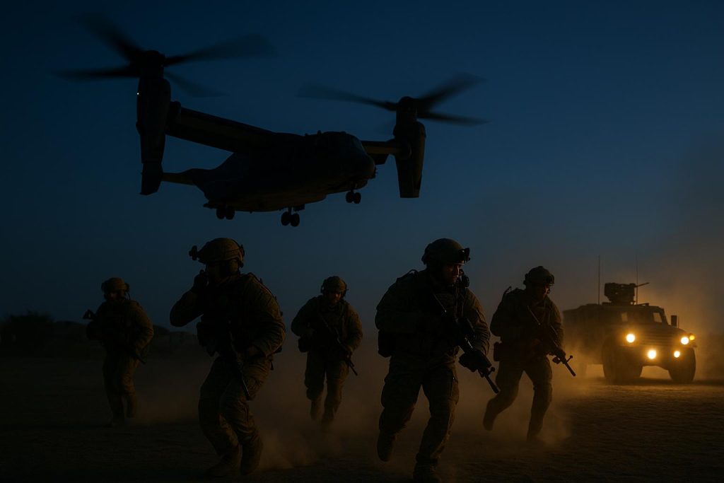 Joint Special Operations Forces coordinating crisis management strategies in high-stress scenarios