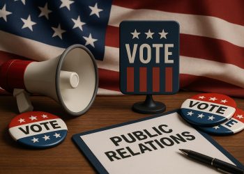 Public relations strategy materials illustrating political communication concepts for John Trobough